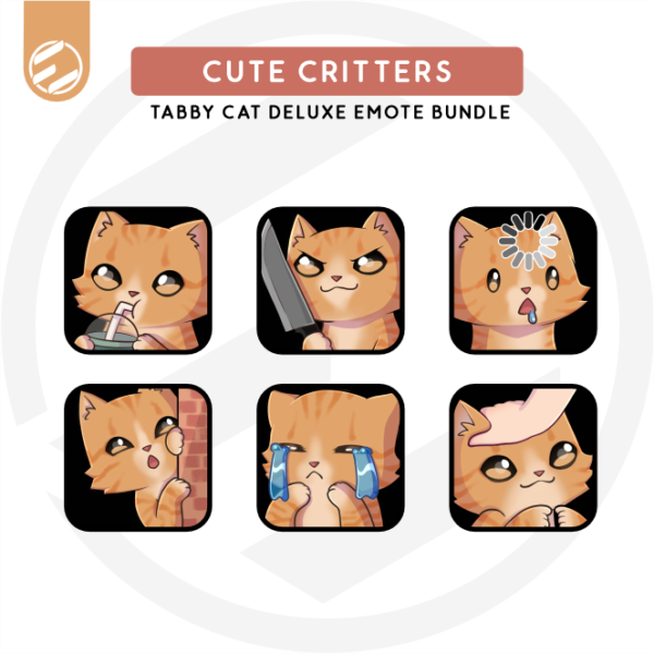 Sunny the Orange Tabby Emote Bundle