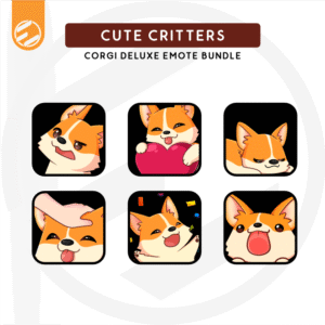 [ Cute Critters ] Chloé the Corgi Emote Bundle