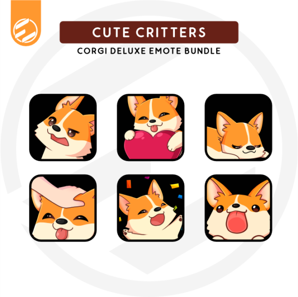 Cute Critters - Chloé the Corgi Emote Bundle