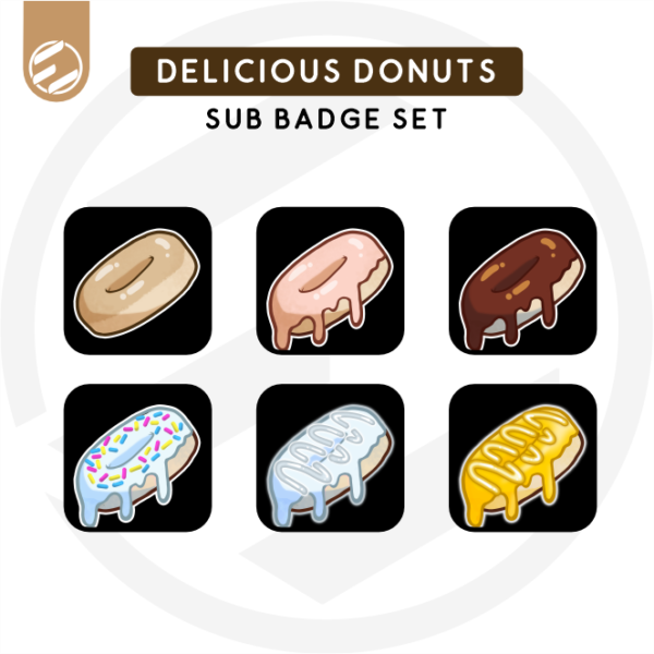 Delicious Donuts Sub Badge Set