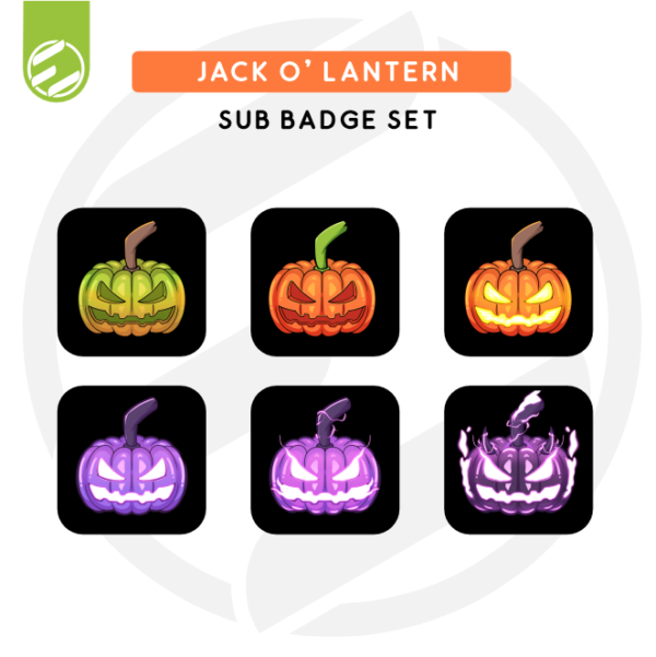 Jack O’ Lantern Sub Badge Set