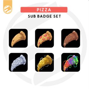 [ Stream Assets ] Pizza Sub Badge Set Copy