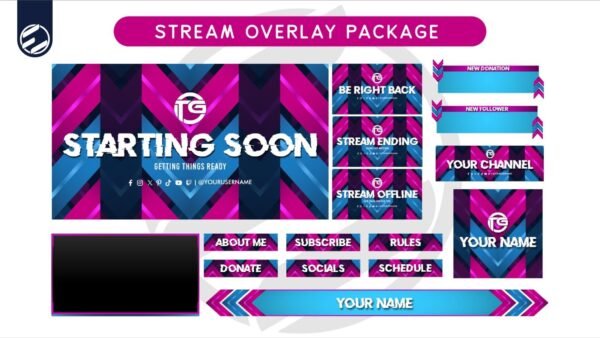 Magical Magenta Stream Overlay Kit