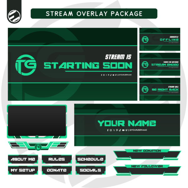 Gamma Green Stream Overlay Kit