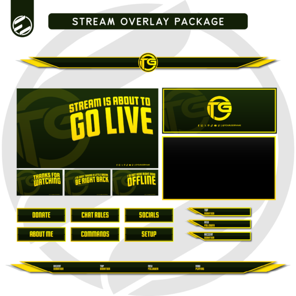 Basic Black Stream Overlay Kit