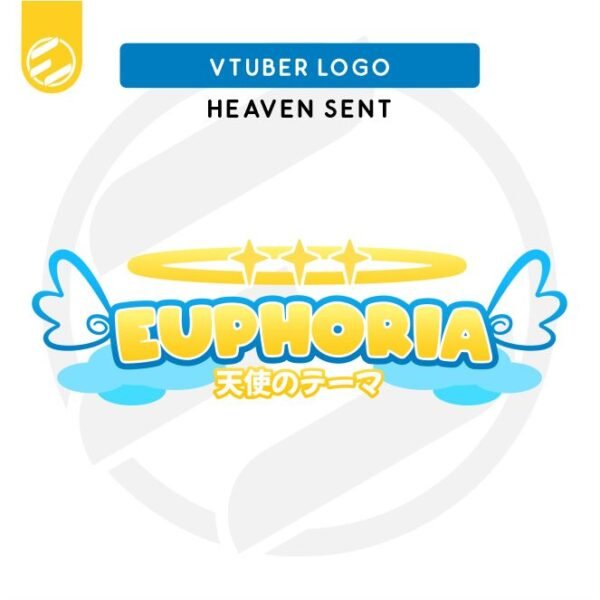 Customizable Vtuber Logo - Heaven Sent