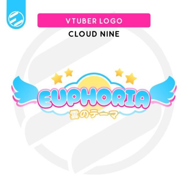 Customizable Vtuber Logo - Cloud Nine