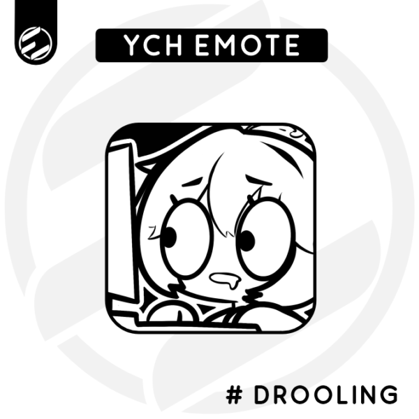 YCH Emote Base - Drooling